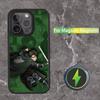Custodia per Telefono Levi Ackerman Attack on Titan Per iPhone 16,15,14,13,12,11,Pro,Max,Plus,Mini,SE Ricarica Wireless Magnetica Magsafe