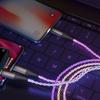 6A 66W RGB Lights Charge Cable 3 in 1 Mobile Phone Data Cord Fast Charging Cable  Phone Charging