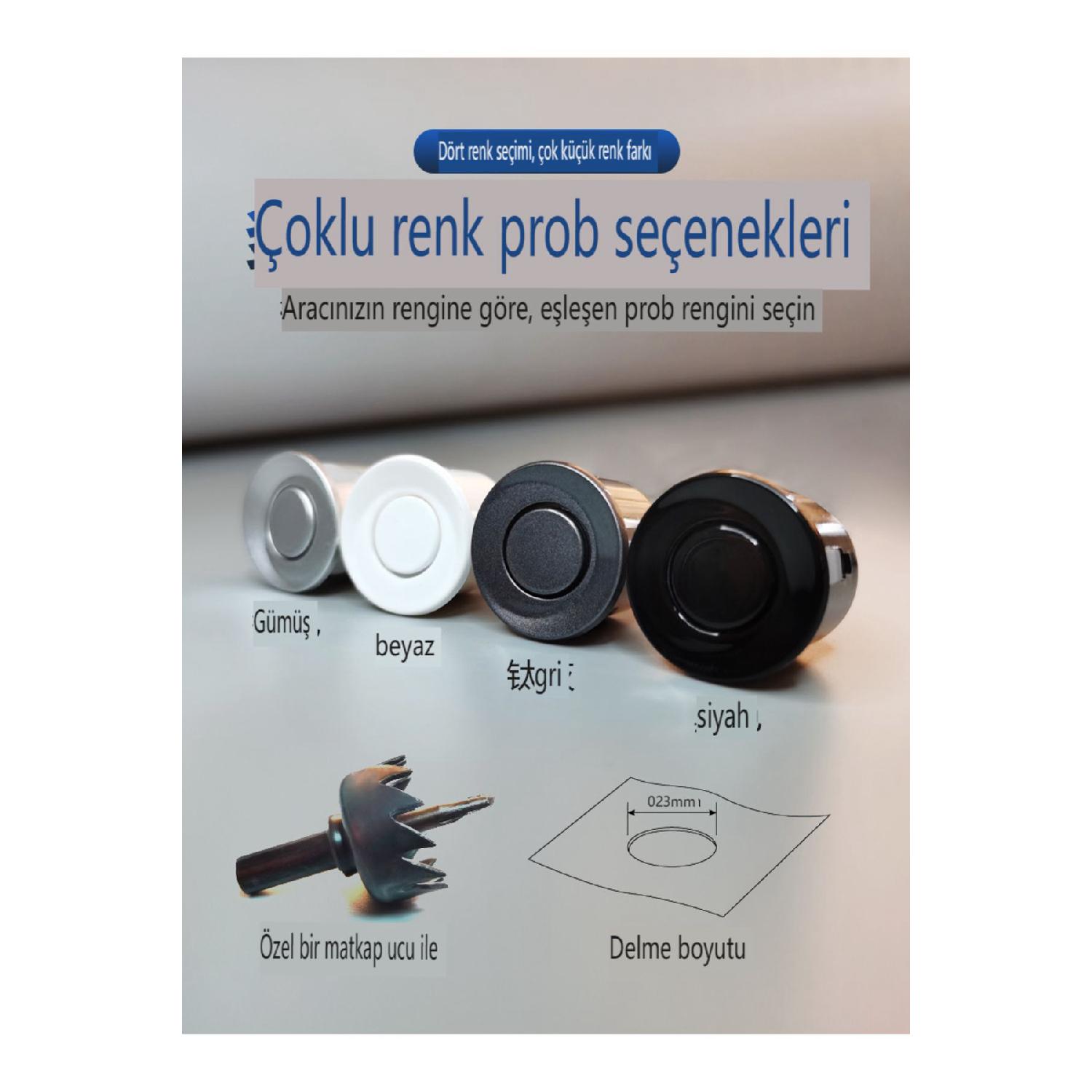 

Датчик парковки черный 22 мм со звуком