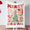 Merry Christmas Blanket:Winter Holiday Home Decor Throw