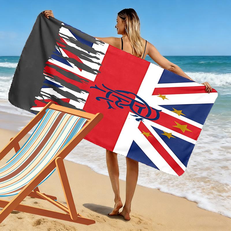 Rangers F.C. Druck Strandtuch, Großes Weiches Schnelltrocknendes Handtuch für Strand Camping Schwimmen