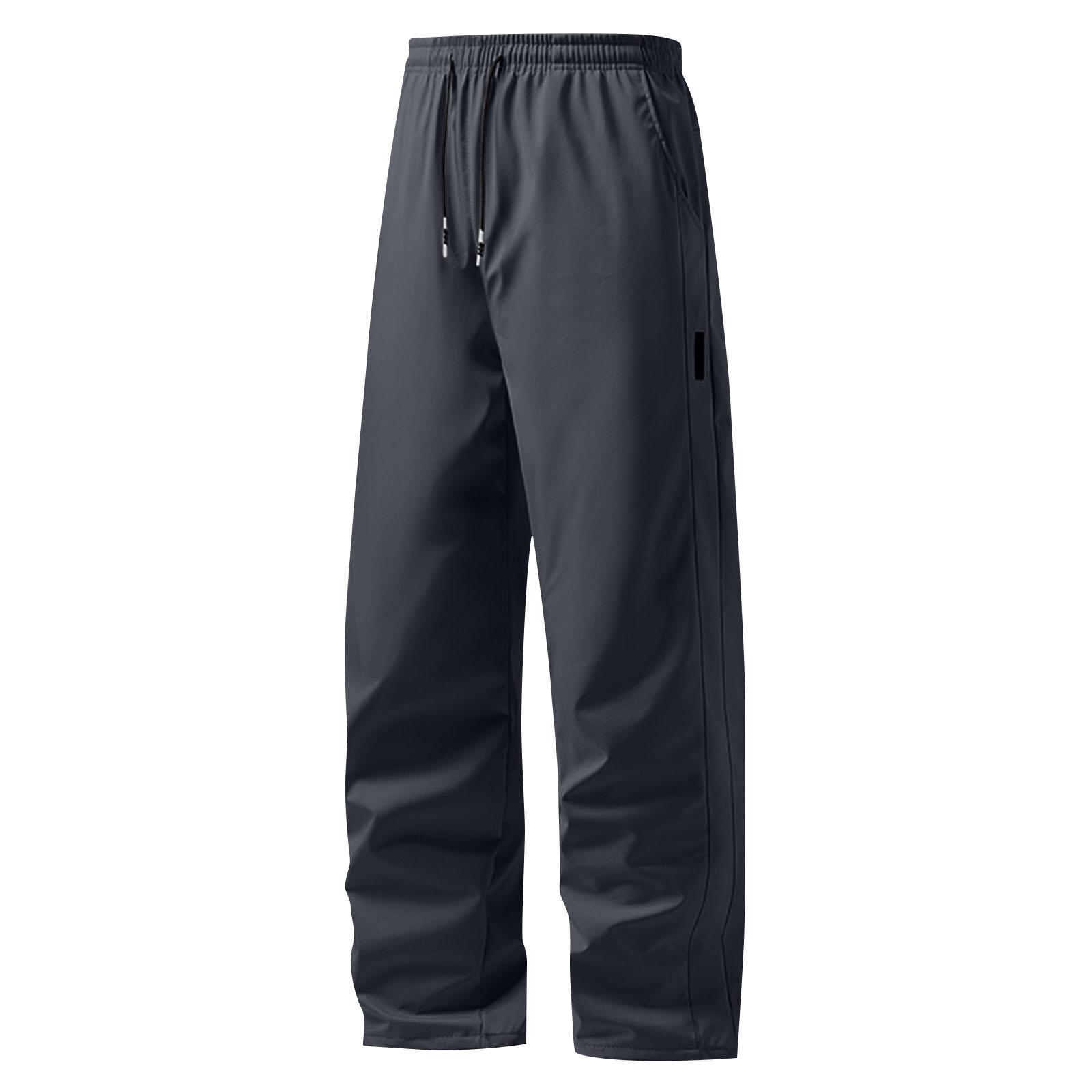 

Мужские плюшевые повседневные спортивные штаны свободного кроя, теплые прямые однотонные брюки S