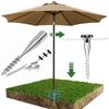 Beach Umbrella Sand Anchor No Dig Portable Umbrella Anchor Base Heavy Duty Beach Sand Ground Anchor for Outdoor Yard Garden