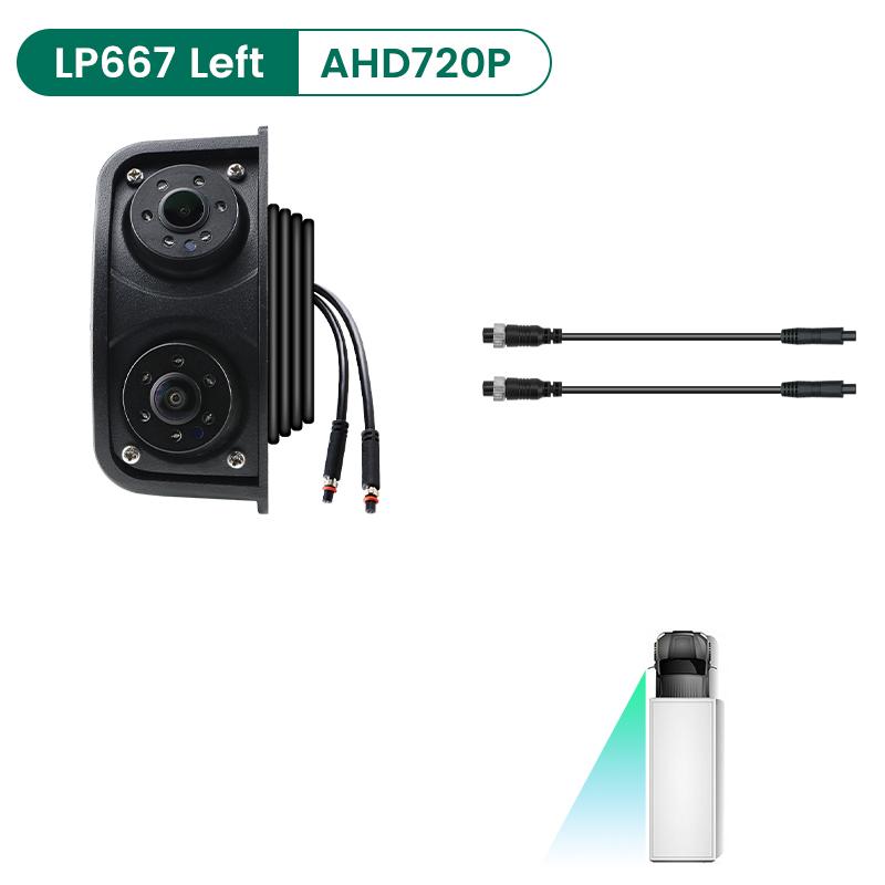 

GreenYi AHD 1280x720P ИК-камера ночного видения с водонепроницаемой камерой для левого и правого зеркала заднего вида для грузовиков, автобусов, автофургонов, автомобилей