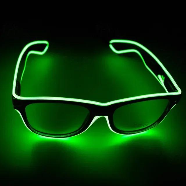Led Glasses Neon Party Flashing Glasses EL Wire Glowing Gafas Luminous Bril Novelty Gift Glow Sunglasses Bright Light Supplies