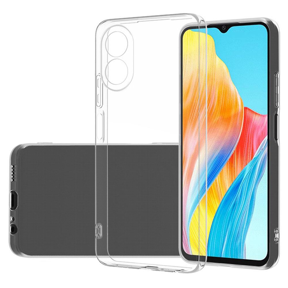 For Oppo A18/A38 4G Case HD Clear Cell Phone Shell TPU Cover (Precise Rear Lens Cutout)