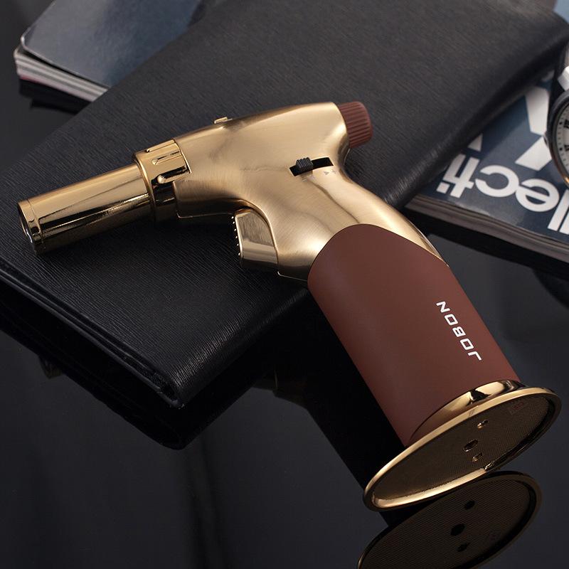 High Quality Metal Windproof Direct-draft Cigar Lighter with Adjustable Size for Men's Small Gifts Cigarette Accessories