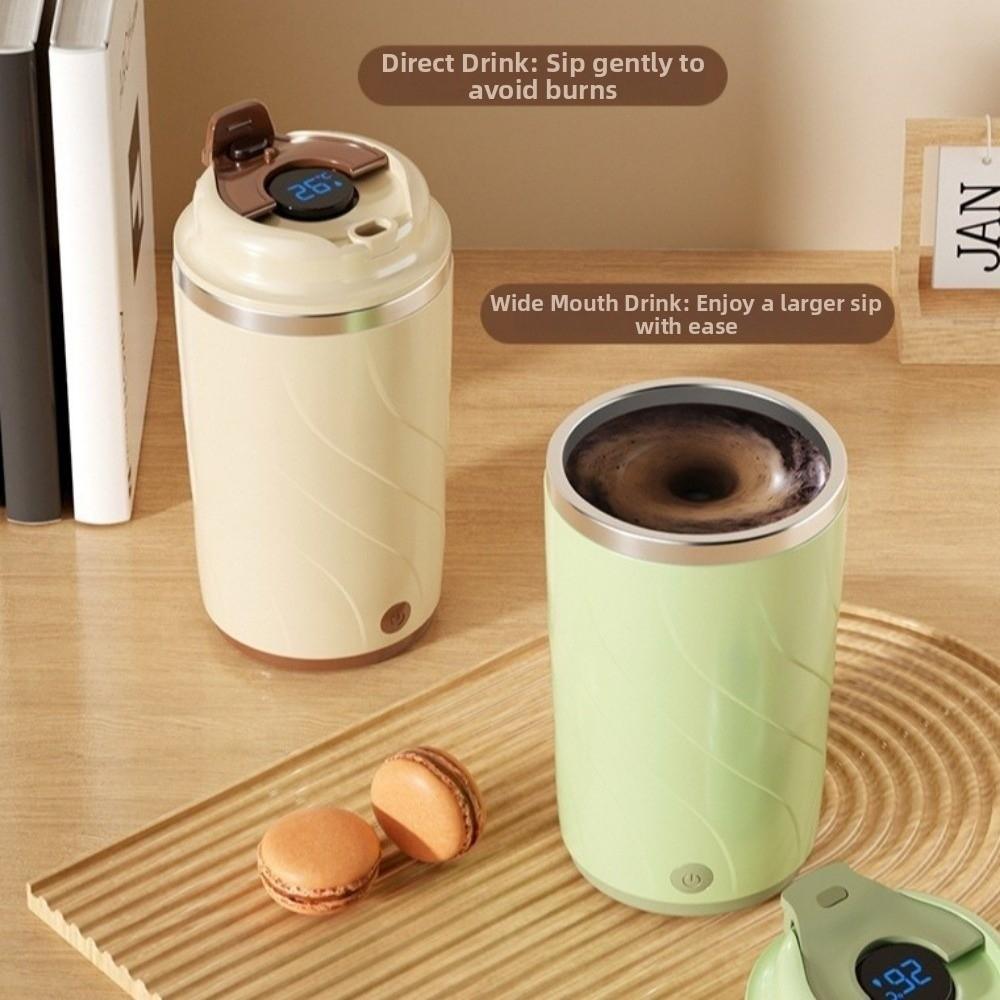 with Temperature Display Electric Mixing Mug Leakproof Insulated Travel Cup  Camping