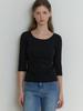 Liel Hata 3/4 Sleeve T-Shirt (Black)