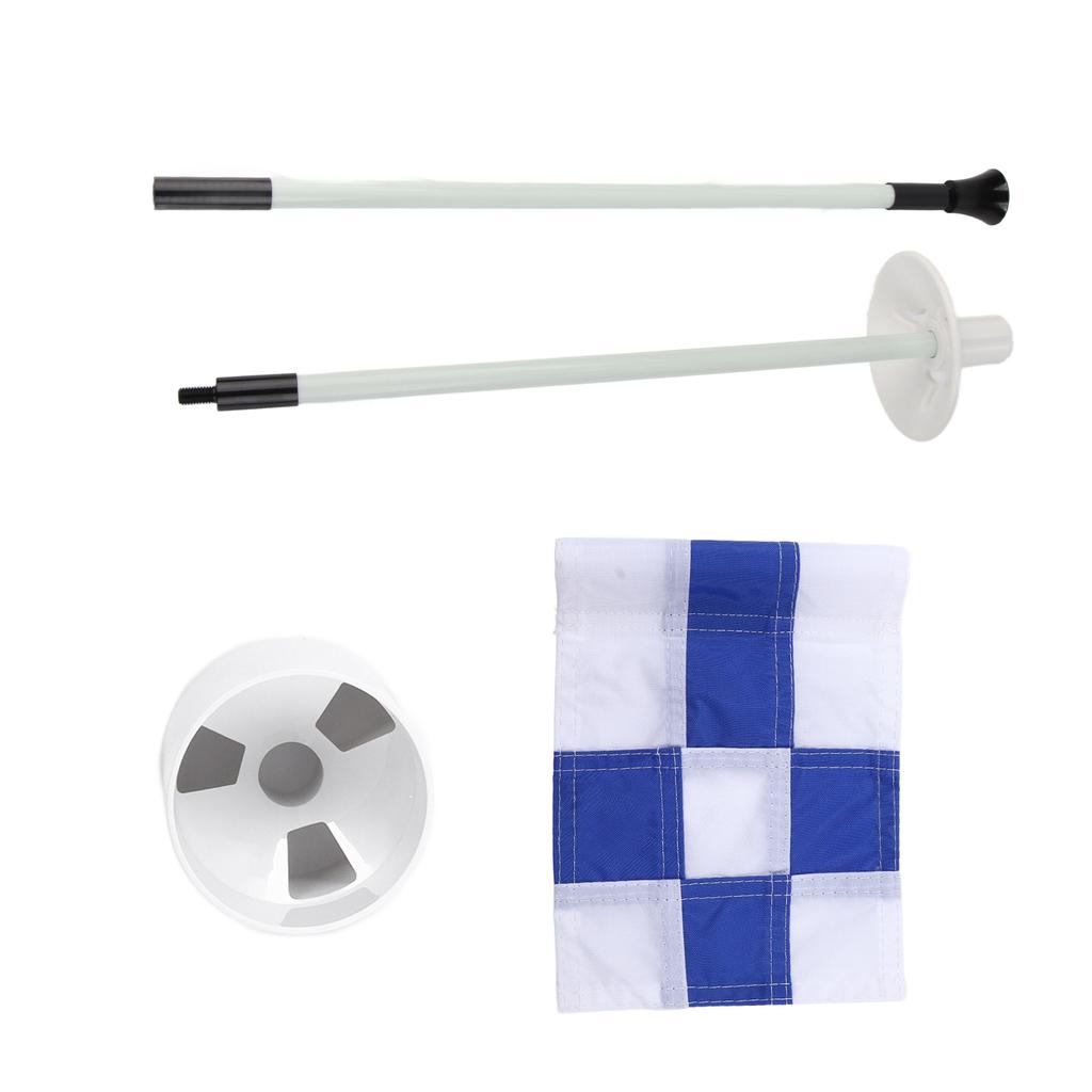 Flagpole Portable 3 Feet   Flag Pole Flag Hole Cup Set 2 Section Design for Indoors Outdoors