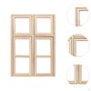 1/12 puppenhaus Fenster Möbel Mini DIY Fensterläden Miniaturen Holz für Schlafzimmer