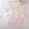 Breathable Seamless Training Bras for Girls Aged 9-16, Long Vest Style to Prevent Show Through