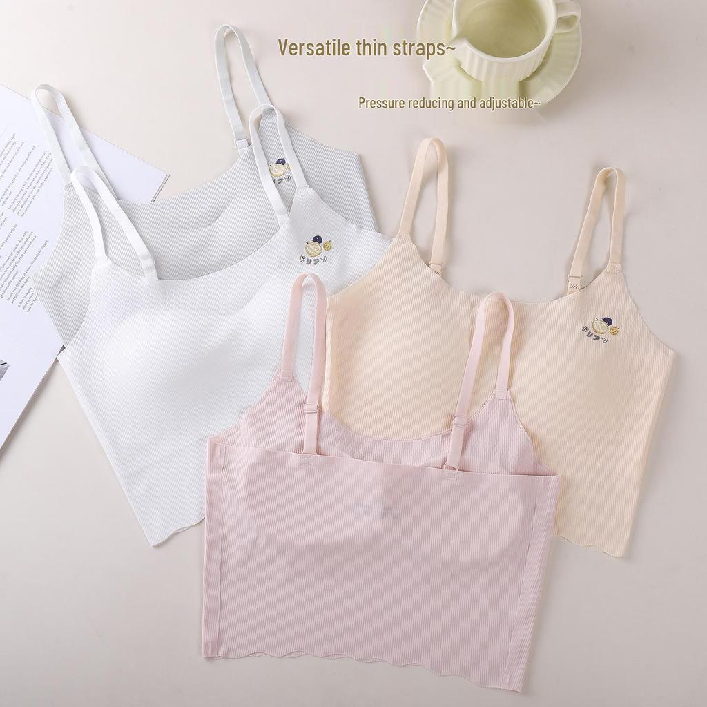 Breathable Seamless Training Bras for Girls Aged 9-16, Long Vest Style to Prevent Show Through