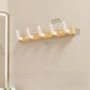 Entrance Hanging Walnut Wood Clothes Hook Without Punching Hats Organizer  Fitting Room