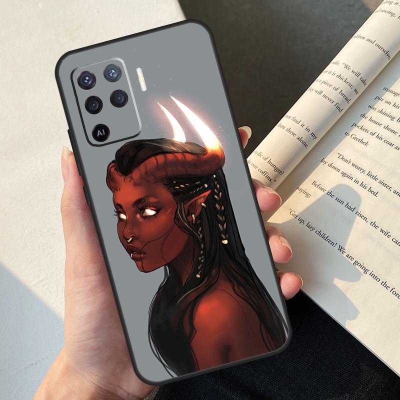Devil Woman Case For Oppo A58 A98 A78 A18 A38 A60 A80 A40 A77 A57 A17 A74 A54 A94 A96 A76 A16 A15 A5 Pro