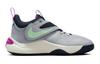 Nike Team Hustle D 11 GS Slip Resistant Cushioning Low Top Children's Basketball Shoes Gray Blue FN5005-001