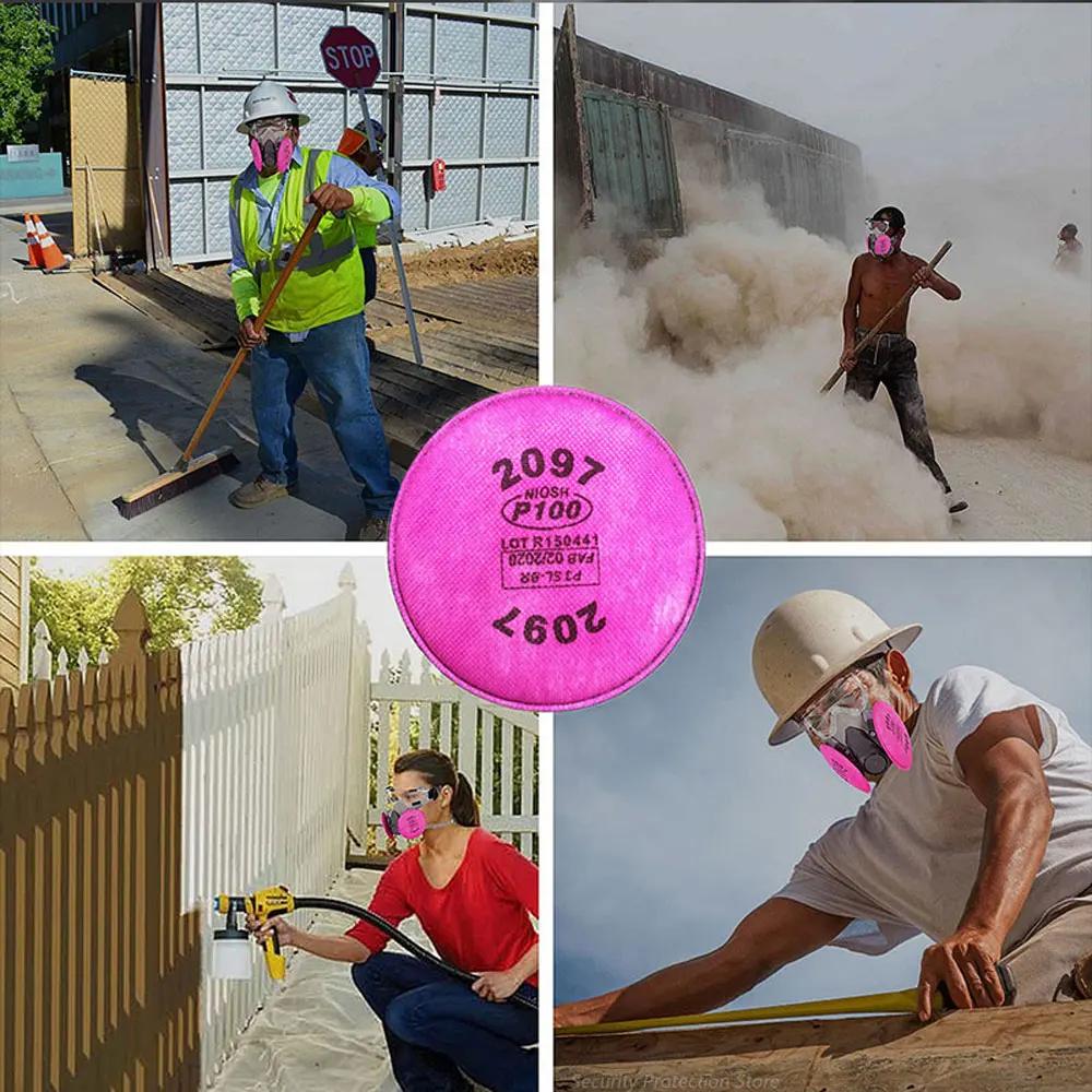 2097/2091 Partikelfilter P100 für die Lackier-/Sprühindustrie für Gasmaskenfilter der Serie 3m 6200 7502