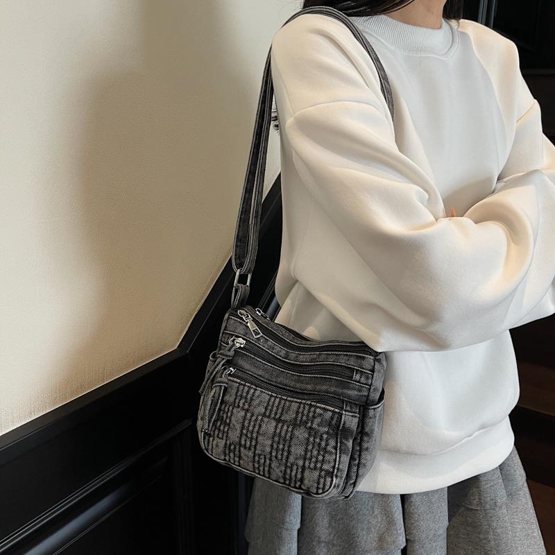Denim Small Square Bag Women Shoulder Bag