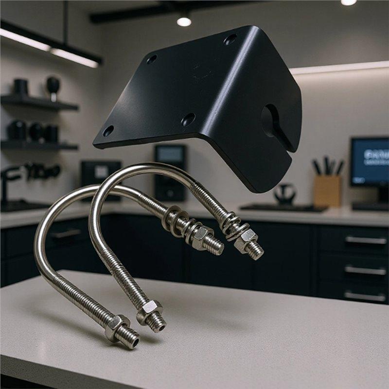 Aluminum Alloy Shortwave UV Dual-Band Antenna Bracket For Balcony For Outdoor Vehicle Tubular Clamp Base