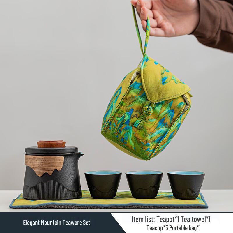 Portable Ceramic Travel Tea Set