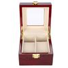 2 Grids Wooden Watch Holder Wristwatch Display Case Jewelry Gift Storage Box Organizer