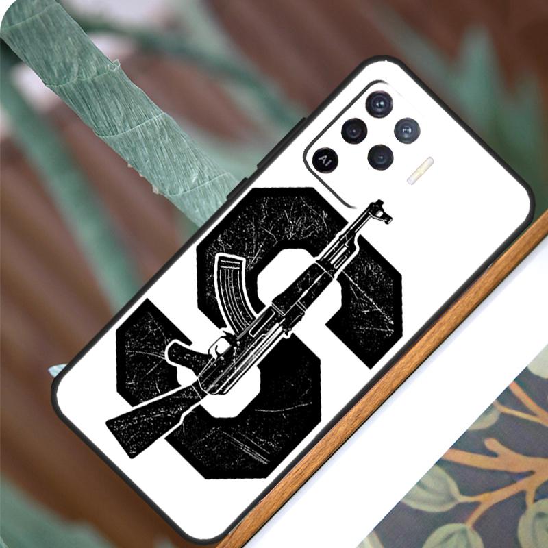 

Пистолет AK47 для OPPO A52 A72 A92 A98 A78 A58 A5 A9 A15 A17 A77 A53S A57S A94 A74 A54 A16 A76 A96, чехол OPPO A57s