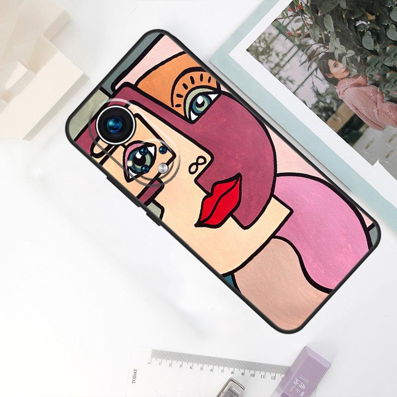 

Abstract Portrait Art Painting For Honor Magic 7 5 6 8 Pro Case For Honor Win RT X9c X9b X9a X8c X8b 200 400 50 70 90 Lite Honor X9b