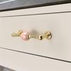 A34R Fashion  Cabinet Handle Golden Kitchen Cupboard Door Handle European Style White Furniture Handle'
