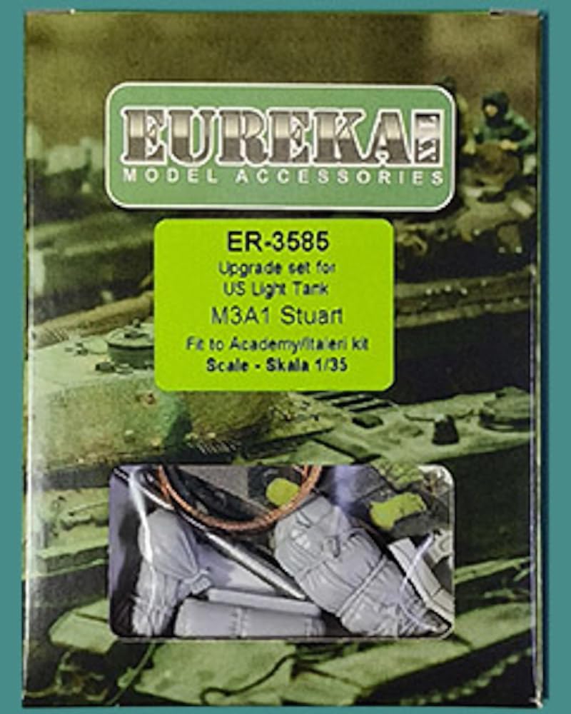 Eureka XXL WWII US M3A1 Stuart Light Tank Upgrade Set Plastic Model Kit Parts 1/35 (for Academy/Italeri) ER-3585 (Military)