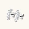 Trendy Moissanite Ins Style Earrings for Women - Unique Design with 925 Sterling Silver