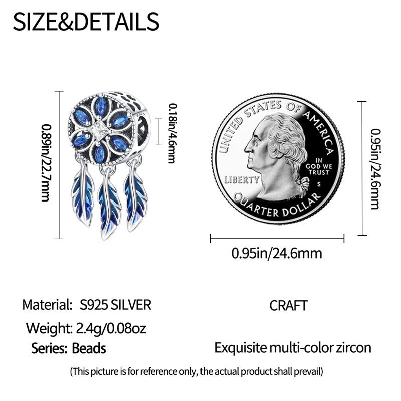 Original Fit 3MM Bracelet S925 Silver Dreamcatcher Series Dream Pendant Charms DIY For Women Jewelry Birthday Gift