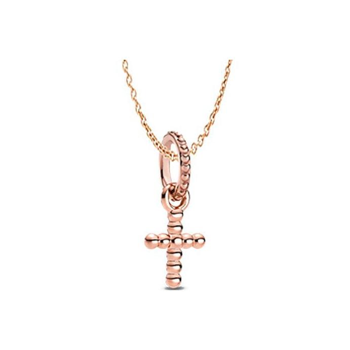 Pandora Cross Selection Necklace Set Women necklaces Rose-Gold ZT1251 Box