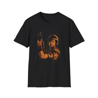Private Hudson Aliens Unisex Softstyle T-Shirt, Vintage Space Movie Tee, Sci-Fi