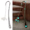 Luminous Moon Stars Bookmark Creative Vintage Retro Metal Book Marks Stationery
