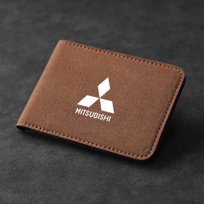 

Auto Driver License Cover Suede Anti-Fur for Mitsubishi Pajero Colt I200 Delica Triton Ralliart Ex Mirage Case Key Bag коричневий