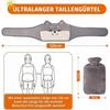 Hot water bottle belt, 1L hot water bottle belt, 3 in 1 portable PVC hot water bottle, hot water bottle with soft cover and waist cover, for neck and