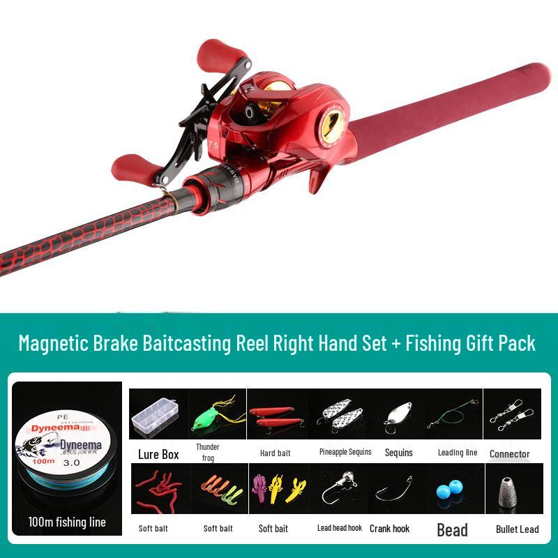 XH Lightweight Thunder Strong Heavy Black Bass Single Long-Cast Fishing Rod Set