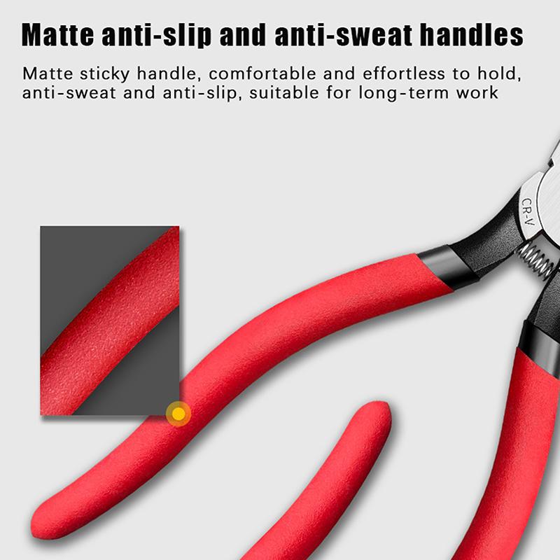 Electrician'S Wire Cutters 6-Inch And 5-Inch Industrial Grade Diagonal Pliers Small Side-Jaw Hand Wire Cutters
