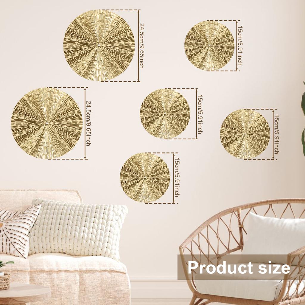 Metal Wall Hanging Decor Wall Basket Boho Home Decoration Handmade Natural Wall Art for Kitchen Bedroom Living Room Ornament