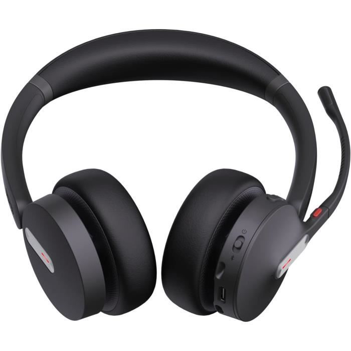 Casque sans fil - yealink - wh64 dual uc - noir - bluetooth - usb-c