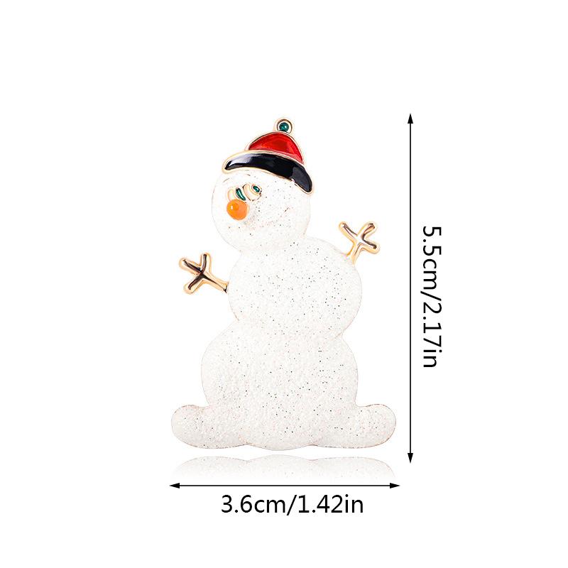 Tree Boots Snowman Santa Claus Brooches Crystal Pin Brooch Christmas Series Enamel Brooch