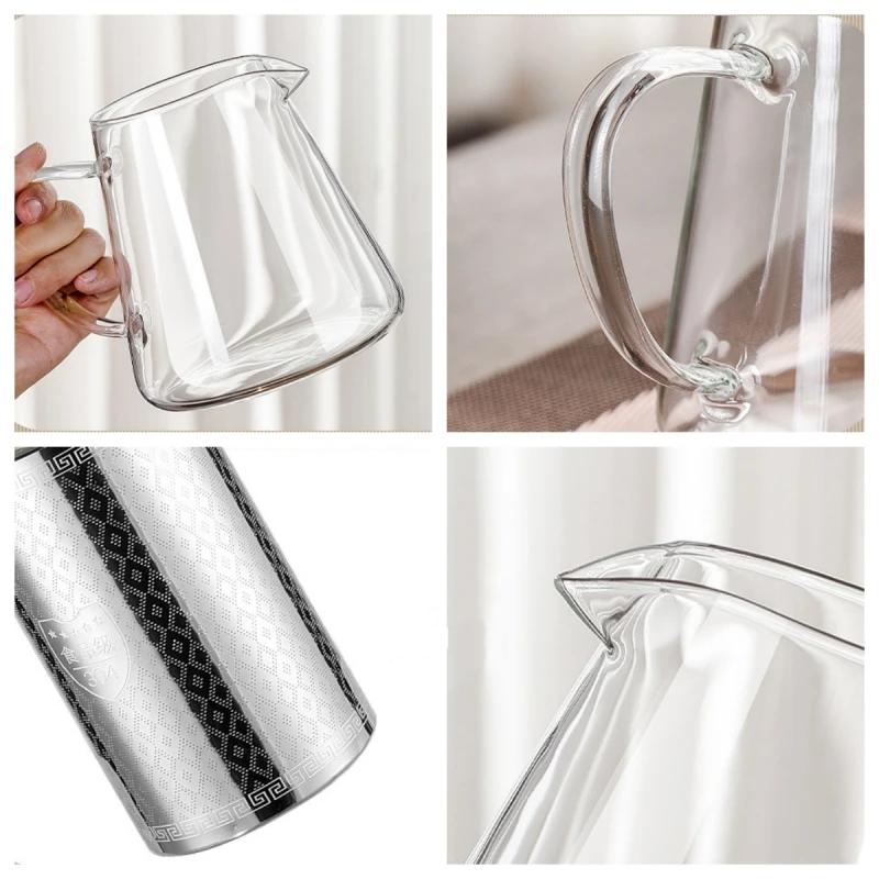 750ML Glass Teapot with Strainer Infuser Heat Resistant Thickened Glass KettleKung Fu Tea Puer Set High Quality Oolong Tea Pot