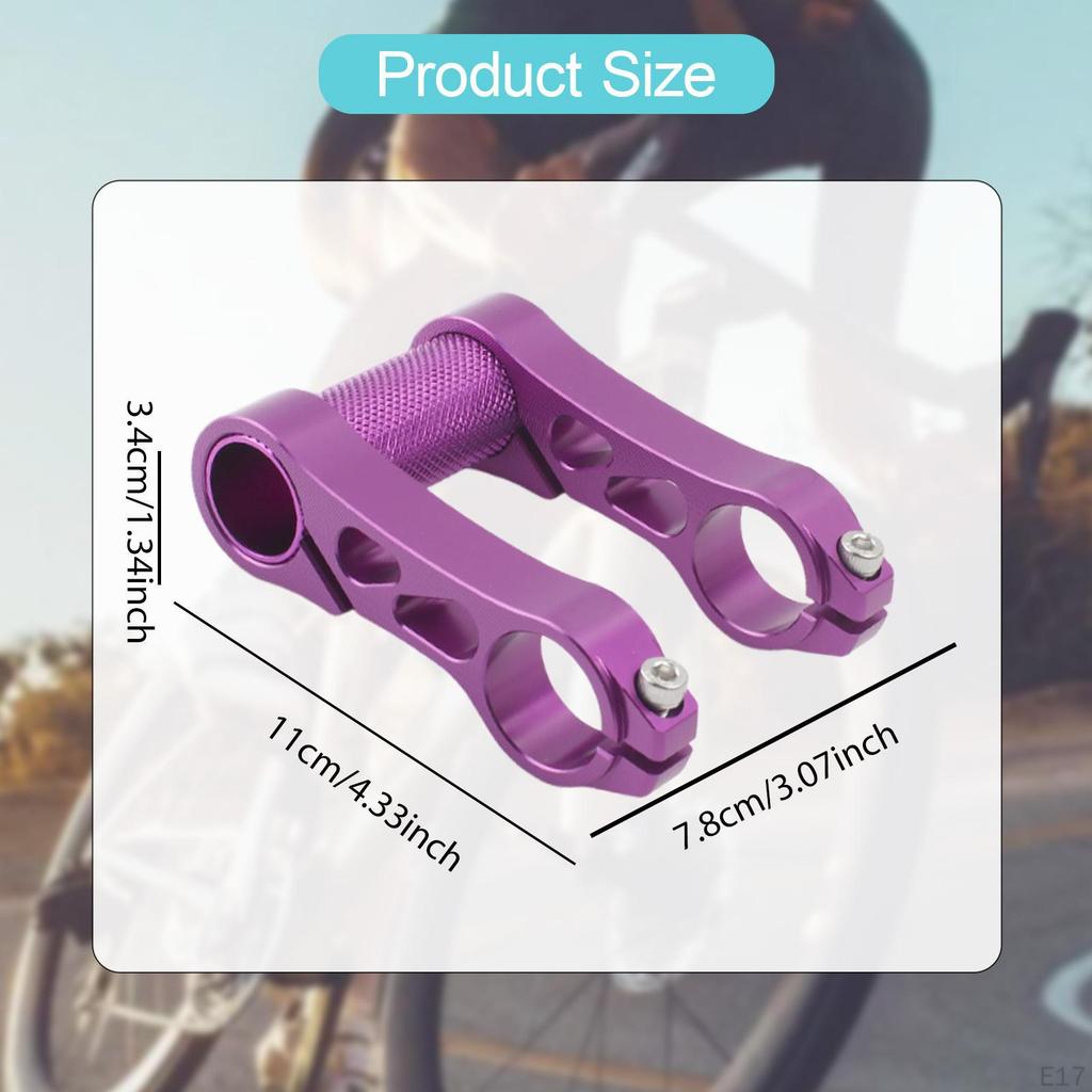 Prodlužovač řídítek, Prodloužení s dvojitou montážní objímkou, Nástavec na představec