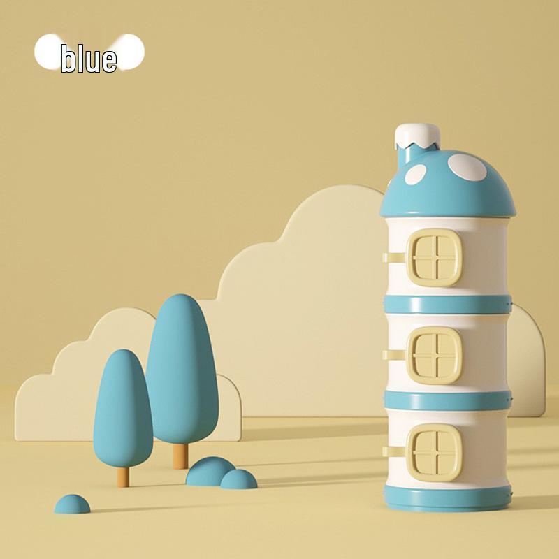 

Baohui Детская молочная смесь Портативная, Влагонепроницаемая, Герметичная коробка для хранения рисовой муки синий