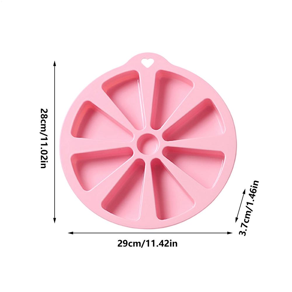Silicone Baking Molds 8-Serving Triangular Pizza And Cake Molds Non-Stick Silicone Triangle Mould Cake Baking Mold Baking Pan