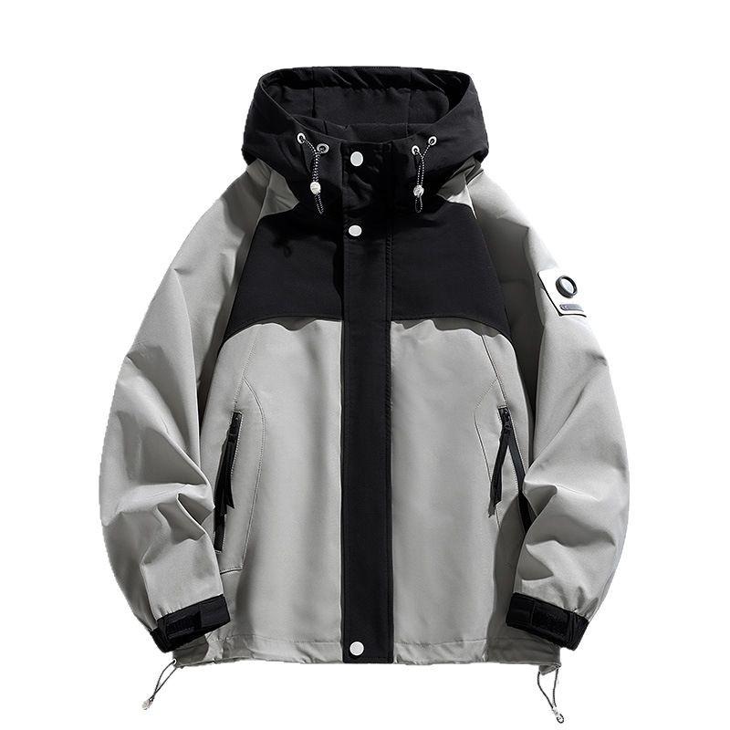 

Spring and Autumn Workwear Hooded Outdoor Jacket Men s New Outdoor Functional Sports Mountain Charge Top XXXXL