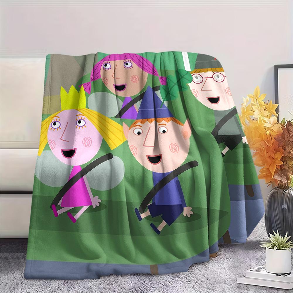 Ben and Holly Flannel Blanket, High quality Comfortable for All Seasons, Home Decor, Warmth and Comfort