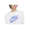 Nike Letter Logo Round Neck Casual Short Sleeve T-Shirt Men Tops White DZ2997-100