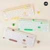 Royce Line Friends Minini Figure Multi-Pairing Cradle Bluetooth Wireless Keyboard + Keyskin Set, Salini, LF-TKB-4E-SLN, Standardtyp