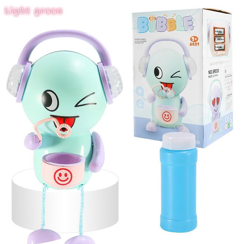 Dětská hračková hra elektrický bublinkový stroj na vyjádření automatický světelný elektrický bublinkový stroj